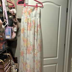 Old Navy Floral Smocked tube top dress- size M